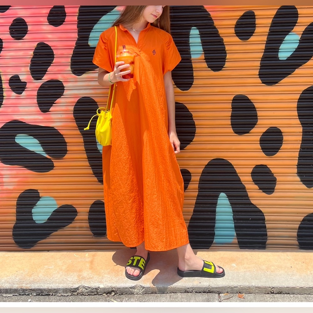 The Animals Observatory Orange Maxi Dress